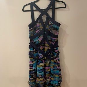 Walter Dress size 6 Watercolor Criss Cross Detail